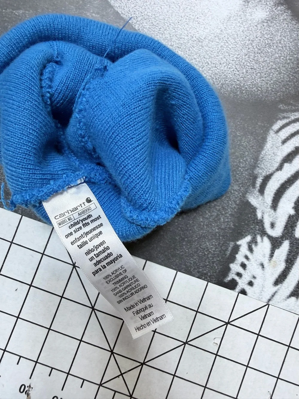Carhartt Blue Youth/Child Unisex Beanie Hat